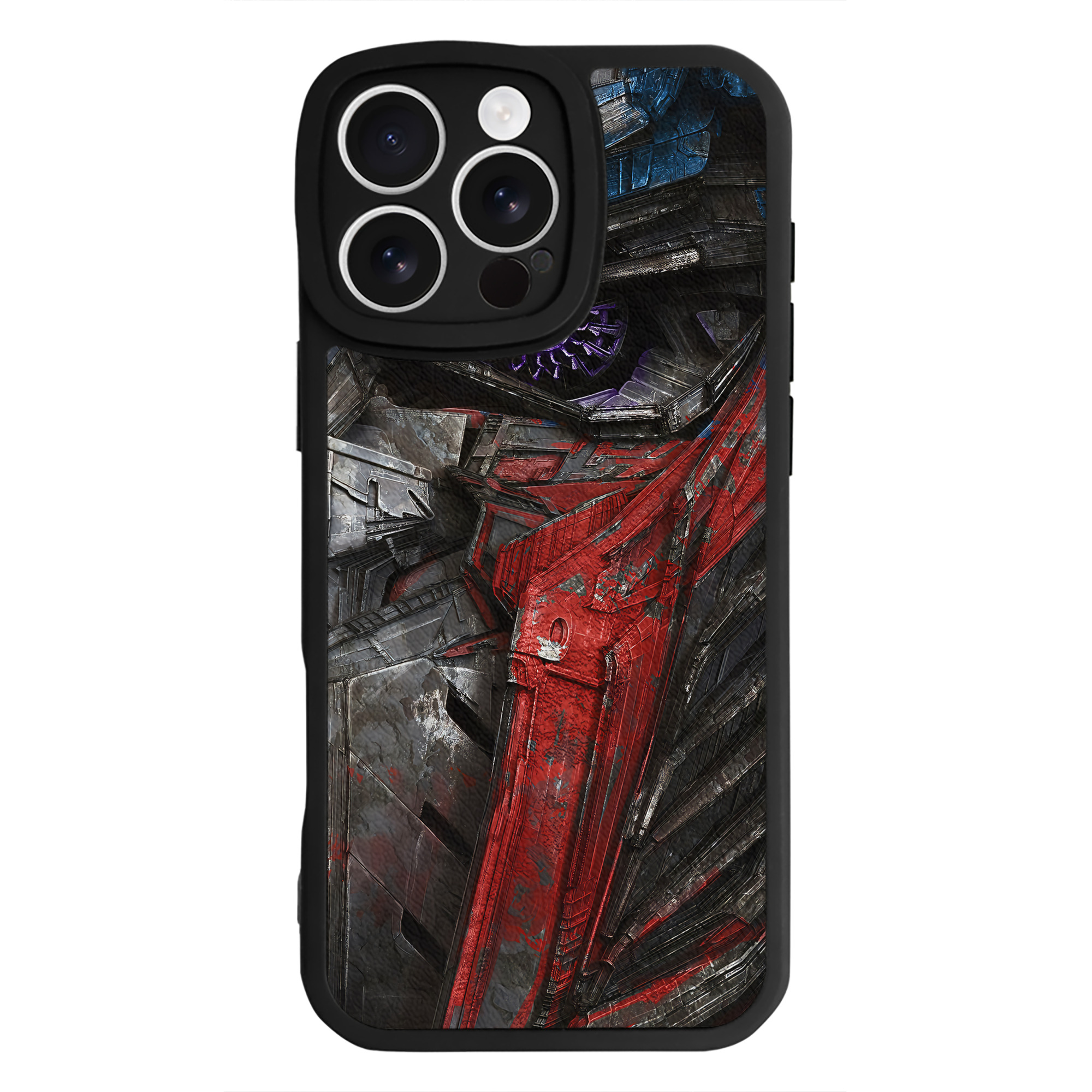 （画像用） Transformers トランスフォーマー 【iPhone 16シリーズ対応】シリコンスマホケース（レザー調） 材質：シリコン